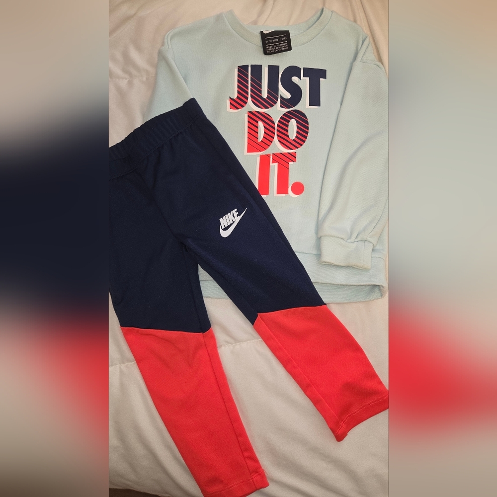 Nike Kids' Blue and Red Matching Set